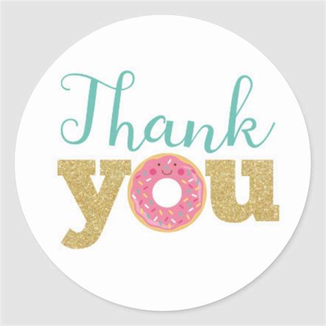 Free Printable Donut Thank You Tags